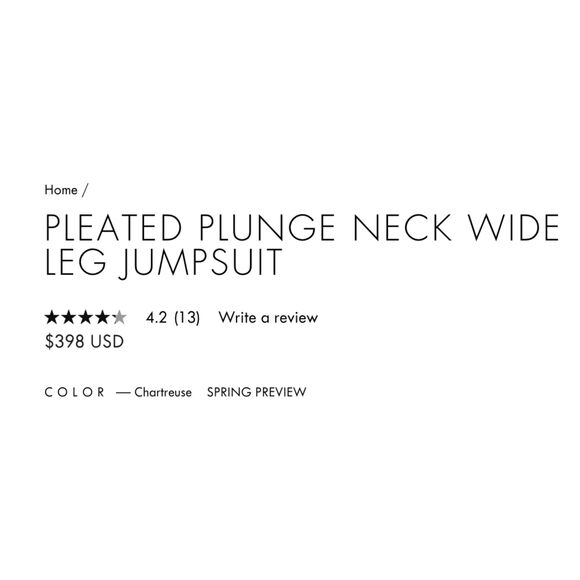 FREE SHIPPING MAC DUGGAL PLEATED PLUNGE NECK WIDE LEG JUMPSUIT, SIZE 12, NWT - Picture 10 of 10